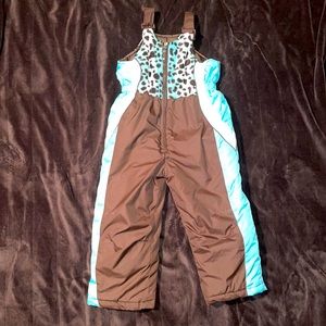 Toddler Snow Suit Bib Overalls Jumper Coat Animal